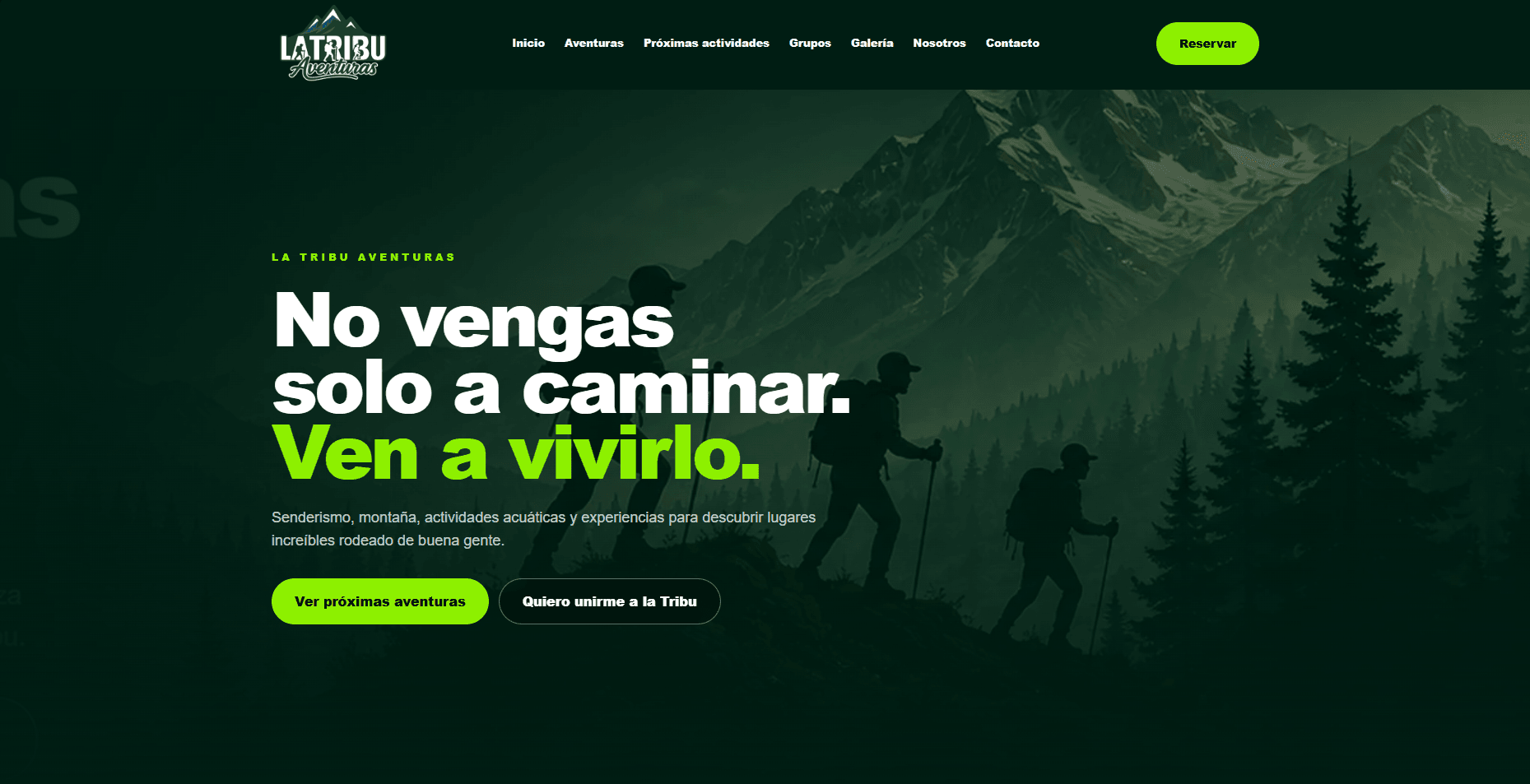 Web de La Tribu Aventuras